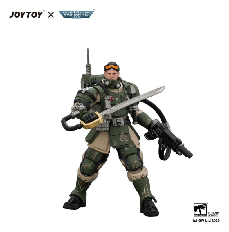 Warhammer Action Figure Astra Militarum Kasrkin 7 with Hot-shot Laspistol and Power Sword 2