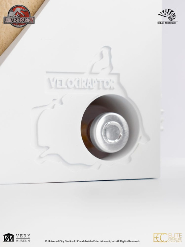 Jurassic Park III ECC Elite Creature Line Statue White Queen Hatching Egg 13 cm 13