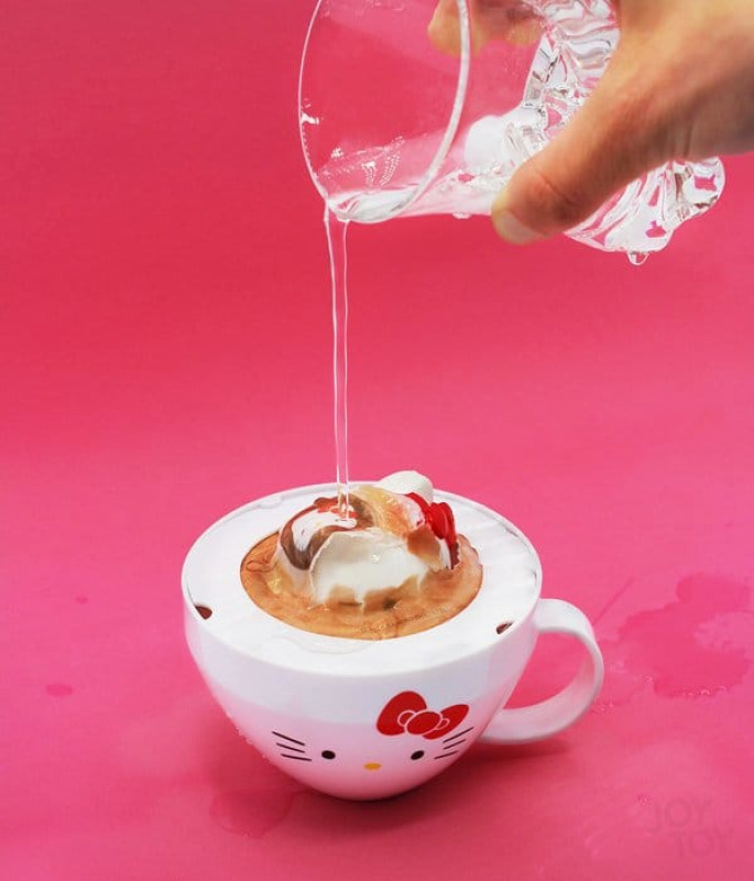 Sanrio Squishy Figures Hello Kitty Cappuccino Display (8) 3
