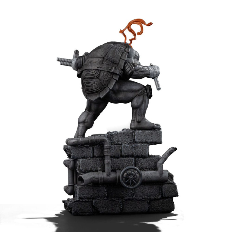 Teenage Mutant Ninja Turtles Art Scale Statue 1/10 Michelangelo Black and White Variant 26 cm heo ex 3
