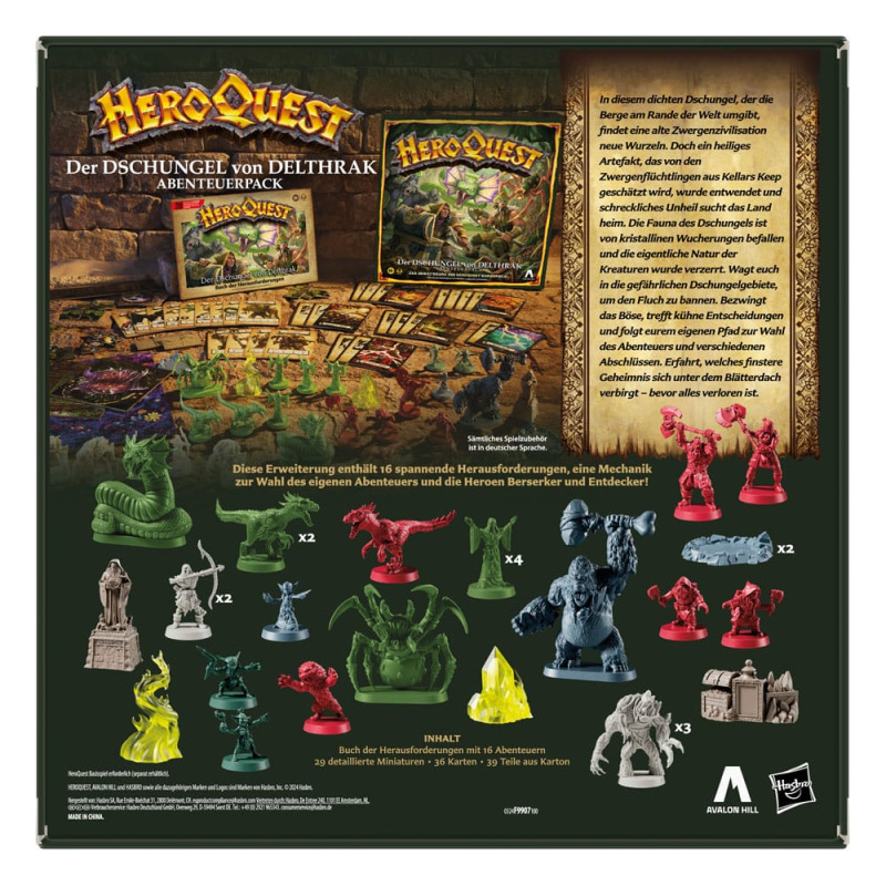 HeroQuest Board Game Expansion Der Dschungel von Delthrak Quest Pack *German Version* 1
