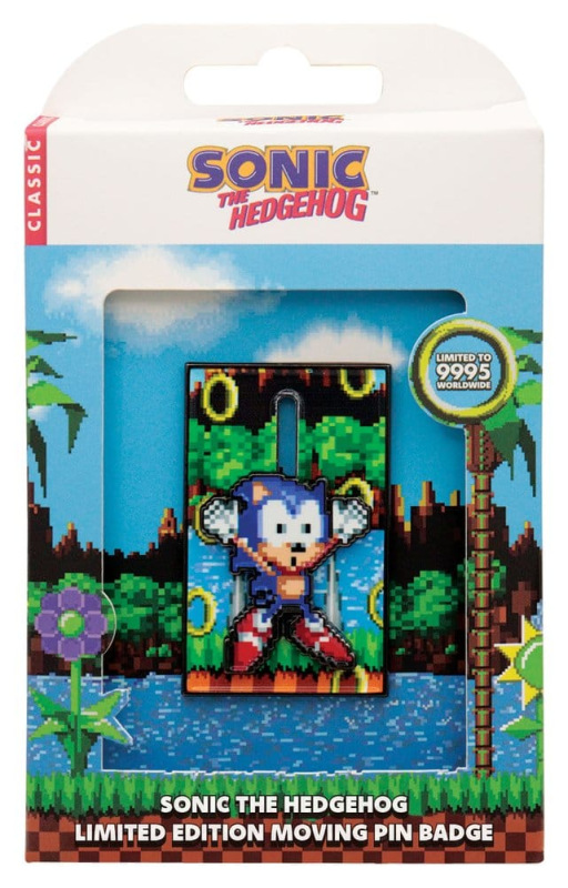 Sonic The Hedgehog Pin Badge Moving 2