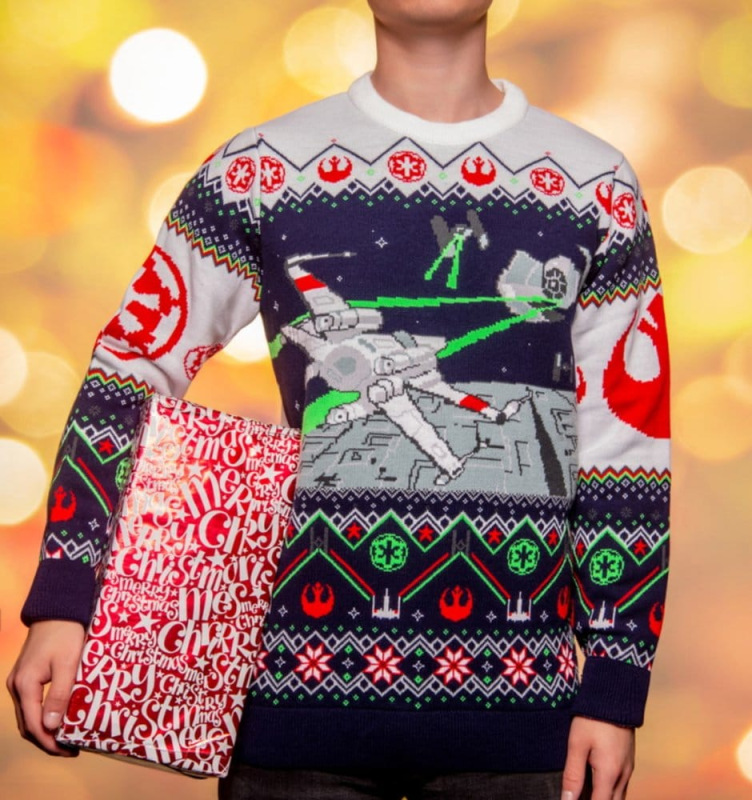 Star Wars Christmas Sweater X-Wing v TIE Fighter Size XXXL 1