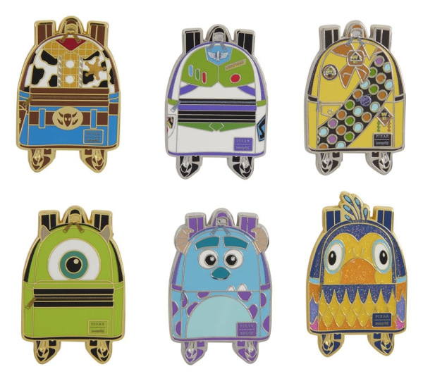 Disney/Pixar by Loungefly Enamel Pins Mini Backpack Blind Box Assortment (12) 2