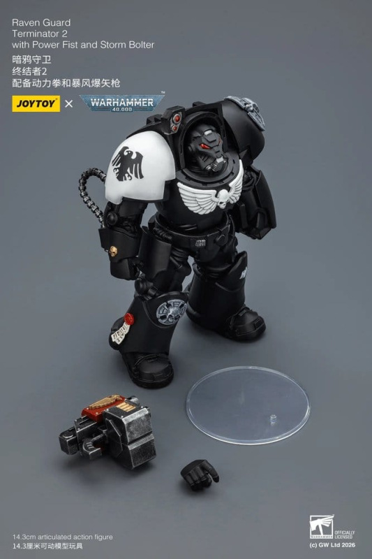 Warhammer 40,000 Action Figure Raven Guard Terminator 2 with Power Fist and Storm Bolter 14 cm 6