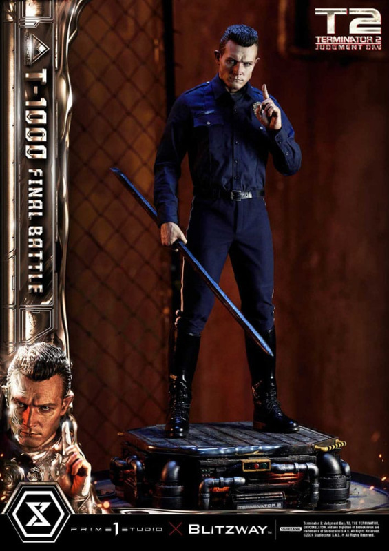Terminator 2 Museum Masterline Series Statue 1/3 T-1000 Final Battle Deluxe Version 73 cm 13