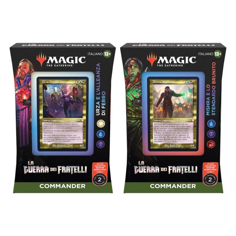 Magic the Gathering La Guerra dei Fratelli Commander Decks Display (4) italian