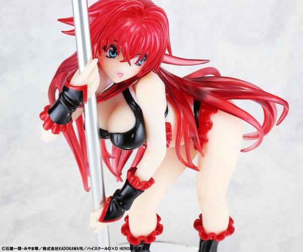 High School DxD Statue 1/7 Rias Gremory Pole Dance Ver. Black Color 20 cm