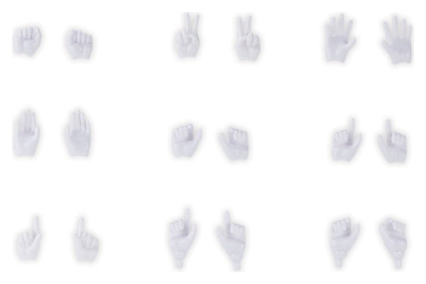 Megami Device M.S.G. Plastic Model Kit 1/1 09 Hand Set Skin Color White