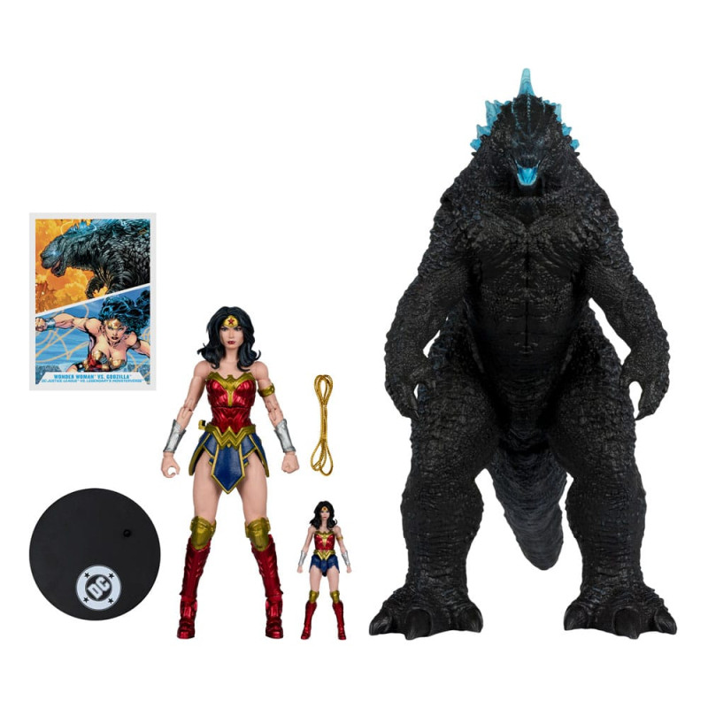 DC Justice League Monsterverse DC Multiverse Action Figures 2-Pack Wonder Woman Vs. Atomic Blast God 3