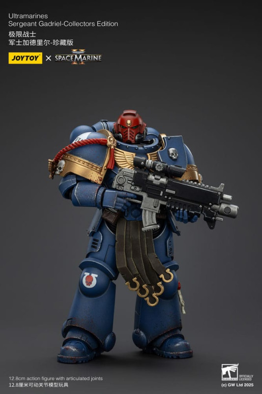 Warhammer 40,000: Space Marine 2 Action Figure Ultramarines Sergeant Gadriel Collectors Edition 13 c 8
