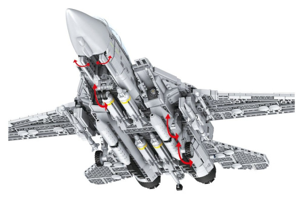 Top Gun Brick System Set Maverick's F-14A Tomcat 7
