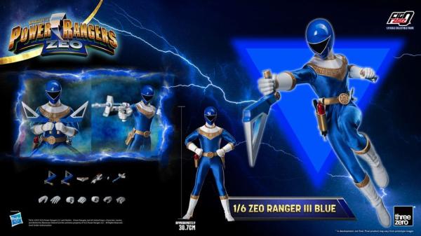 Power Rangers Zeo FigZero Action Figure 1/6 Ranger III Blue 30 cm