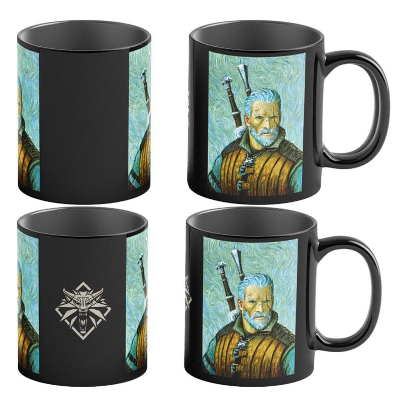 The Witcher III: Wild Hunt Game Art Chronicles Heat Change Mug Geralt inspired by Vincent van Gogh 4