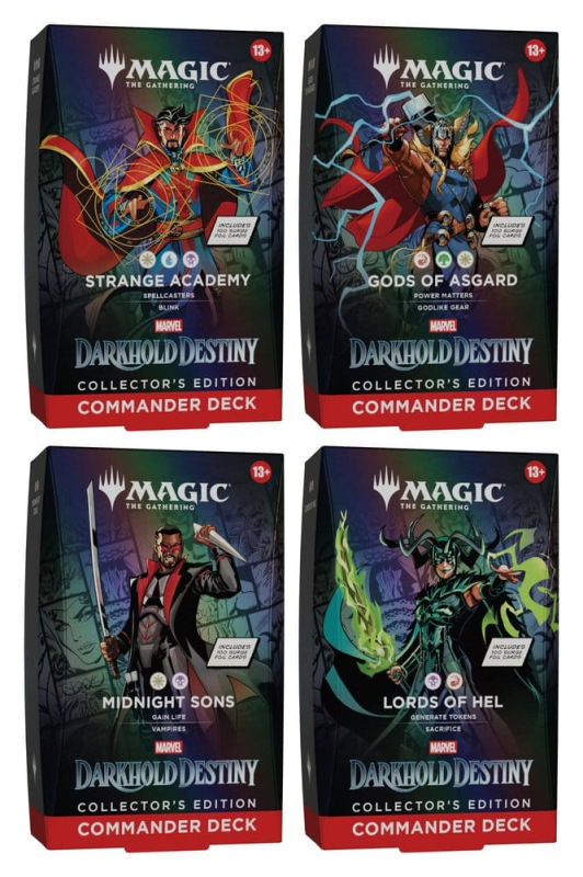 Magic the Gathering Marvel: Darkhold Destiny Collector's Edition Commander Decks Case (4) english