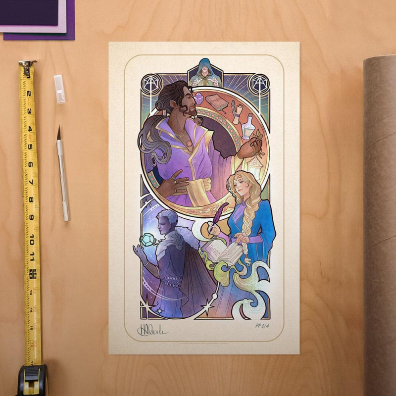 Critical Role Art Print Matthew Mercer: 10th Anniversary Art Nouveau Illustrations 46 x 28 cm - unfr 1
