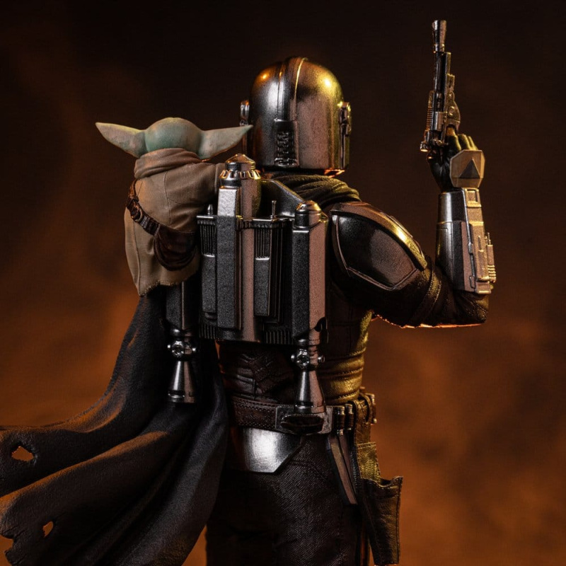 The Mandalorian & Grogu Art Scale Statue 1/10 The Mandalorian and Grogu 25 cm 9