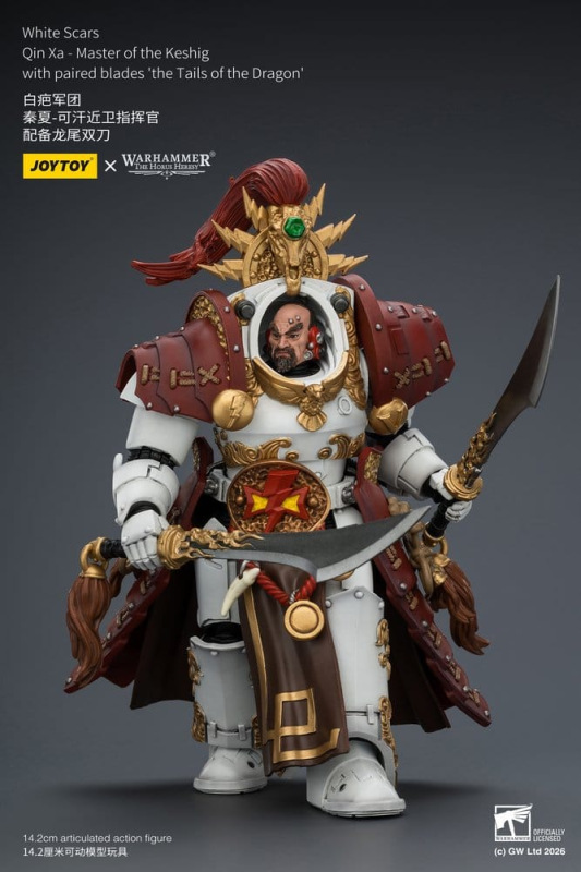 Warhammer The Horus Heresy Action Figure White Scars Qin Xa - Master of the Keshig 14 cm 7