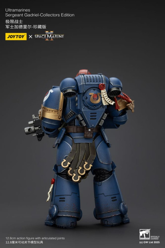 Warhammer 40,000: Space Marine 2 Action Figure Ultramarines Sergeant Gadriel Collectors Edition 13 c 9