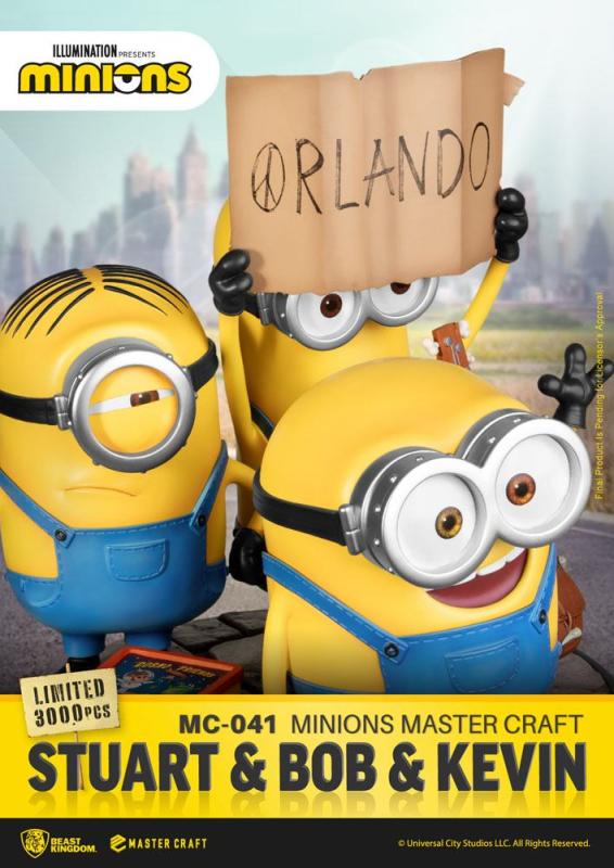 Minions Master Craft Statue Stuart & Bob & Kevin 35 cm 2