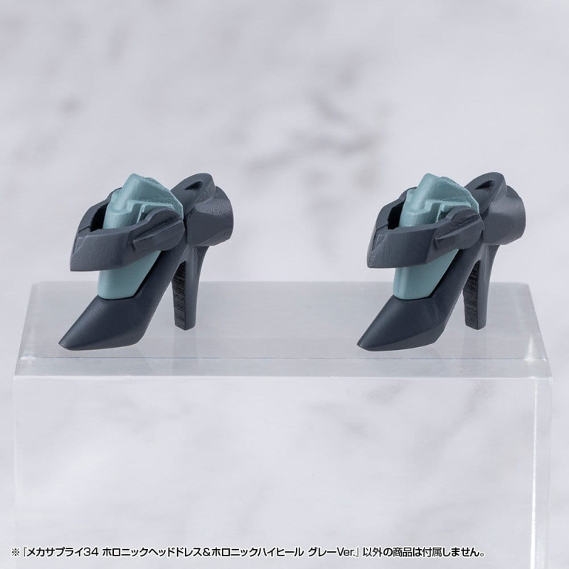 Kotobukiya M.S.G. Model Kit Accessory Set Mecha Supply 34 Holonic Headdress & Holonic High Heels Gre 2