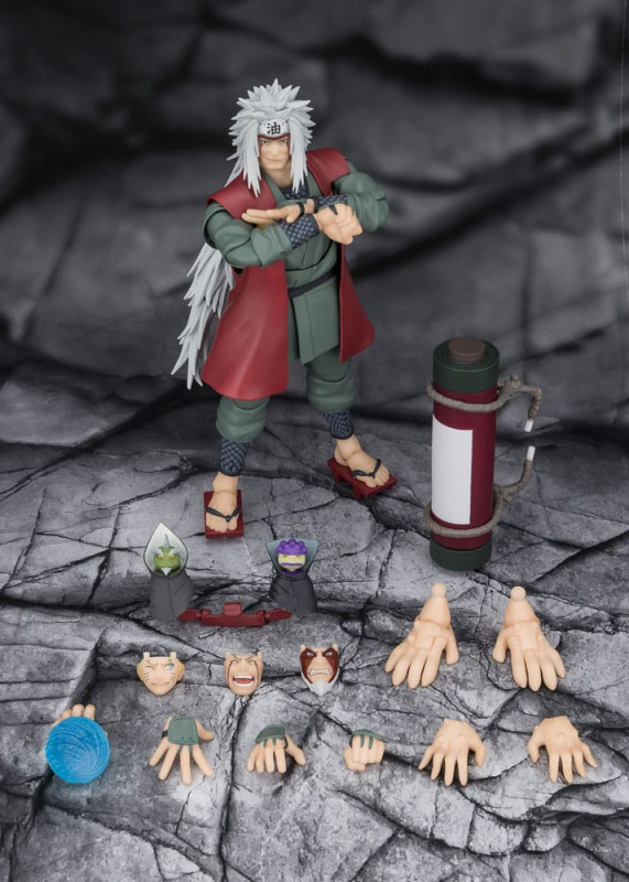 Naruto S.H.Figuarts Action Figure Jiraiya Hidden Leaf Heroic Master Sage (Sage Mode Set) 17 cm 8