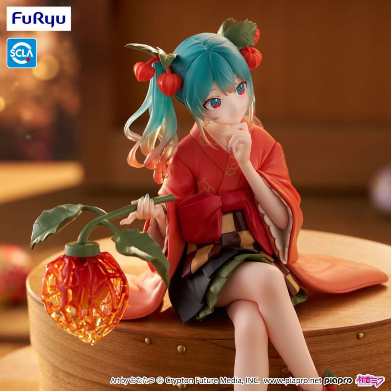 Hatsune Miku Noodle Stopper PVC Statue Flower Fairy Winter Cherry 15 cm 4