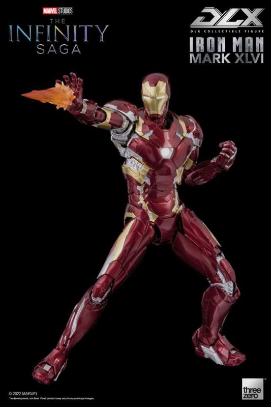 Infinity Saga: Iron Man Mark 46 1/12 DLX Action Figure - ThreeZero