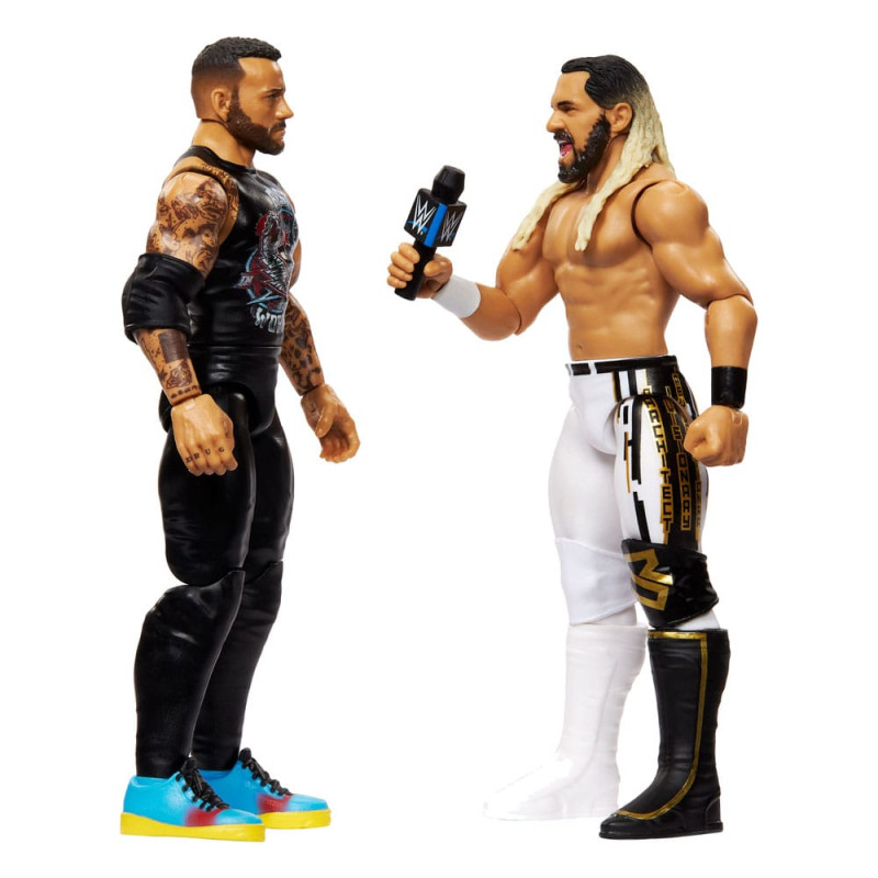 WWE Main Event Showdown Action Figures CM Punk vs Seth "Freakin" Rollins 2-Pack 15 cm 6