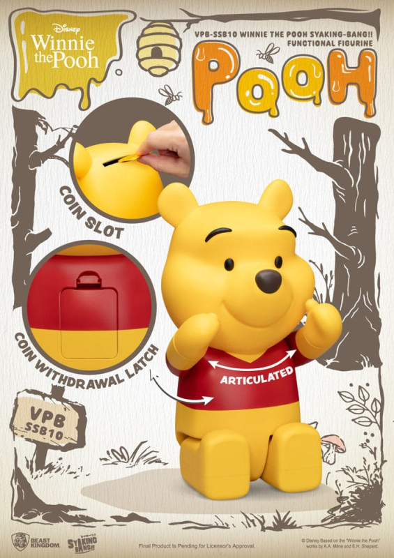 Winnie the Pooh Syaking Bang action figure piggy bank Winnie the Pooh 31 cm 5