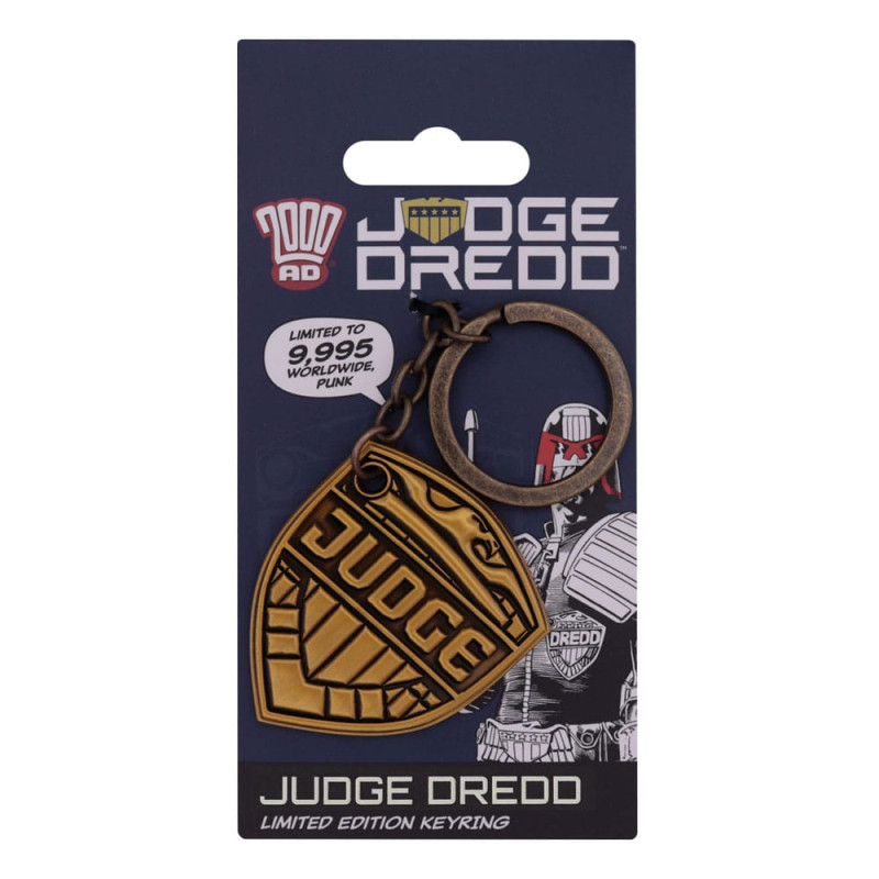 2000 AD Keychain Judge Dredd Badge Limited Edition 4