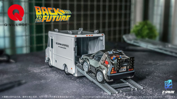 Back to the Future Q-Village Vehicles with mini-figures Time Machine Deluxe Set 9 cm 7