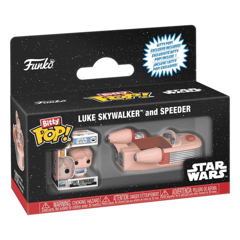 Star Wars Bitty POP! Rides Vinyl Figure Luke Skywalker and Speeder 1