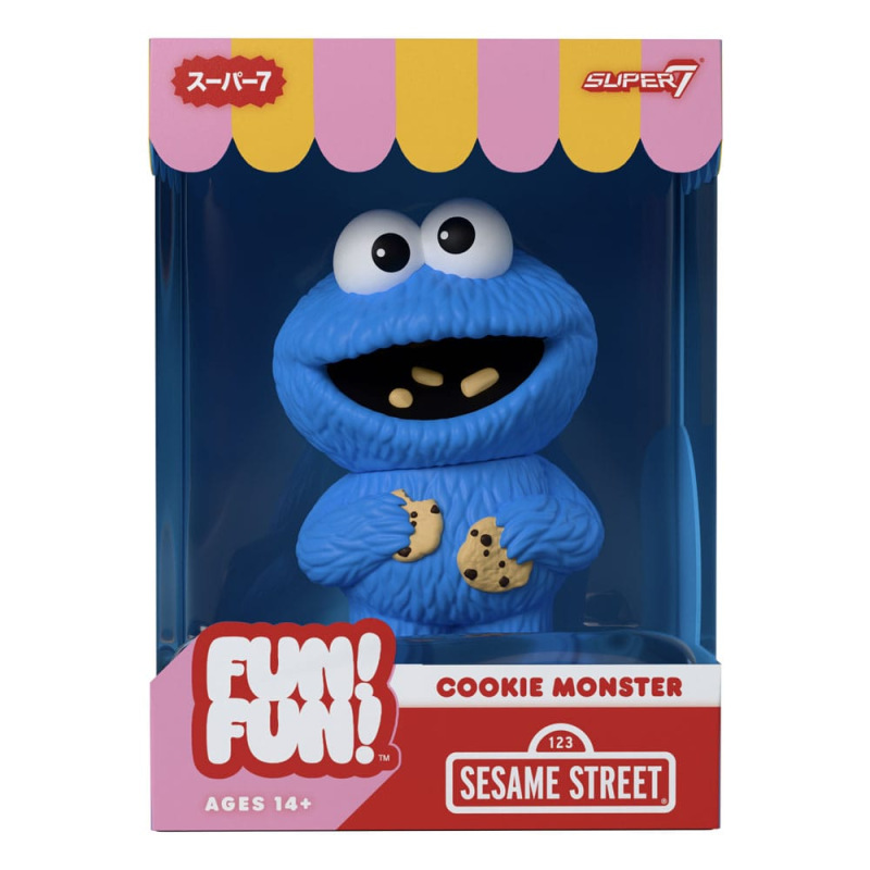 Sesame Street FUN! FUN! Vinyl Action Figure Wave 02 Cookie Monster 13 cm 1