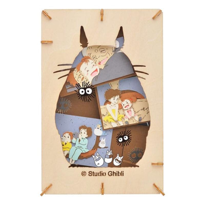 My Neighbor Totoro Paper Model Kit Paper Theater Wood Style Silhouette Big Totoro