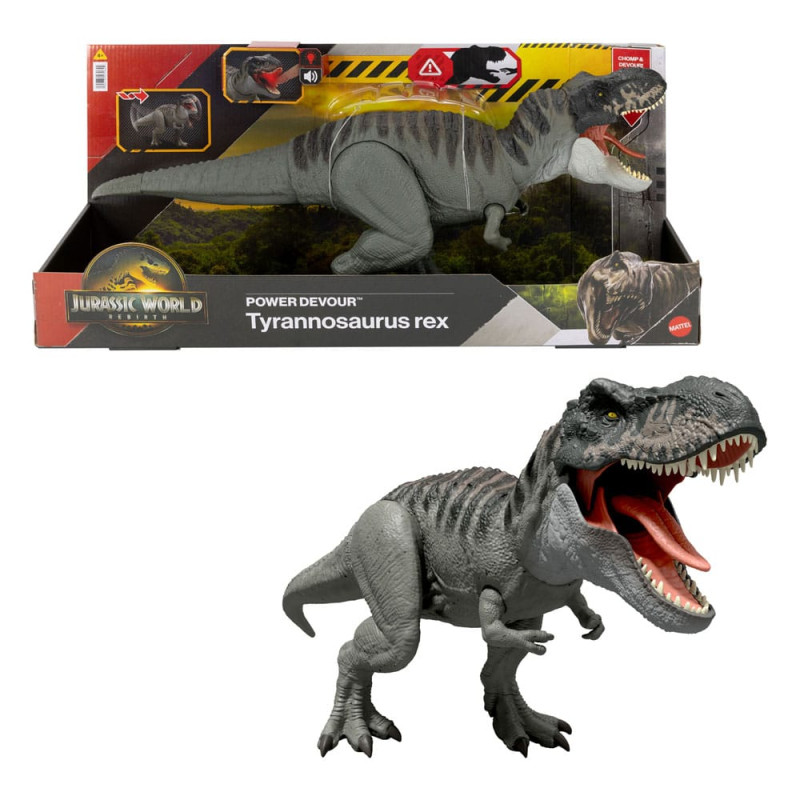 Jurassic World Rebirth Action Figure with Sound Power Devour Tyrannosaurus Rex 21 cm 2