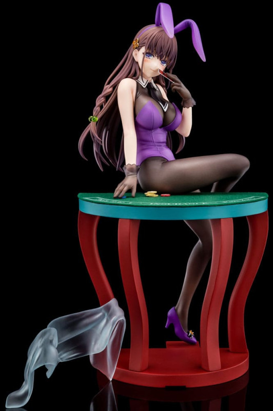 The Demon Sword Master of Excalibur Academy Statue 1/6 Elfine Phillet wearing flower's purple bunny 3