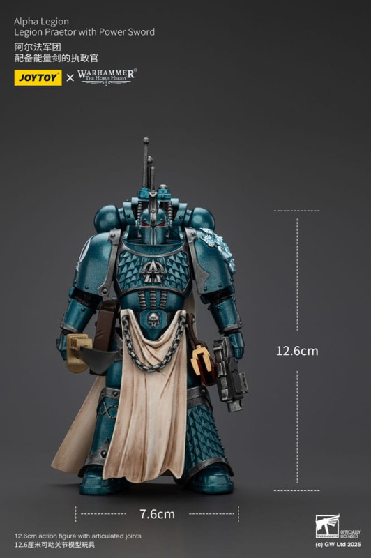 Warhammer The Horus Heresy Action Figure Alpha Legion Praetor with Power Sword 13 cm 8