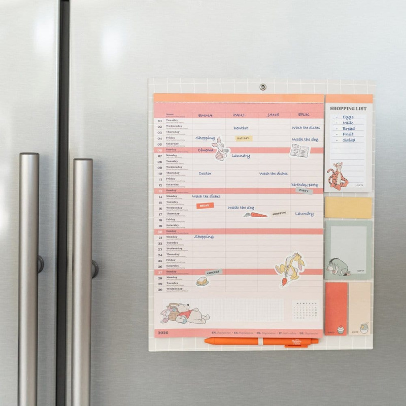 Winnie the Pooh Magnetic Planner 2026/27 30 x 35 cm 1