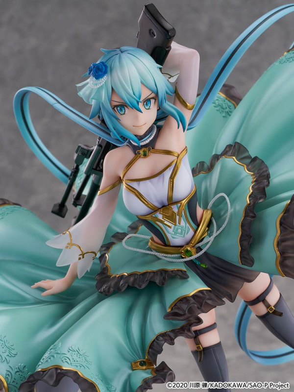 Sword Art Online SHIBUYA SCRAMBLE FIGURE PVC Statue 1/7 Sinon Crystal Dress Ver. 29 cm 6
