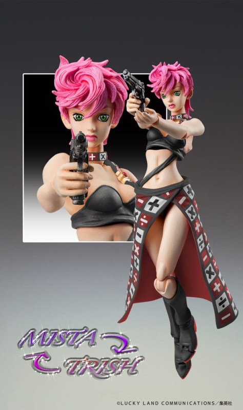 JoJo's Bizarre Adventure Part 5 Super Action Action Figure Chozokado Trish Una Black Ver. 15 cm 7