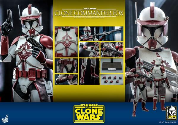 Star Wars The Clone Wars: Clone Commander Fox 1/6 Action Figure - Hot Toys