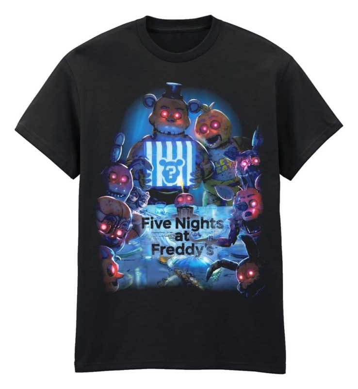 Five Nights at Freddy’s T-Shirt Thanksgiving Black Size XL 1