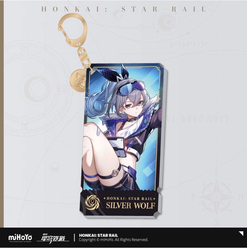 Honkai: Star Rail Character Acrylic Keychain Silver Wolf 9 cm