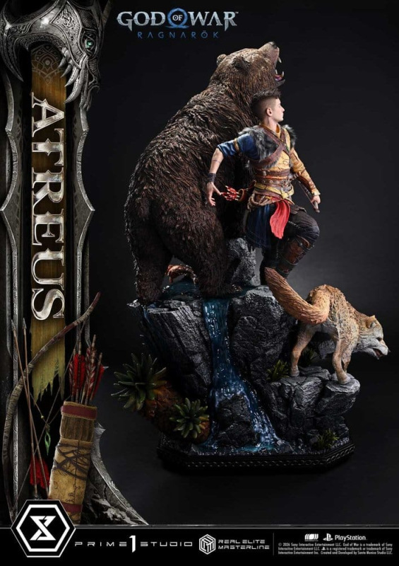 God of War: Ragnarok Real Elite Masterline Statue 1/3 Atreus Deluxe Version 96 cm 4