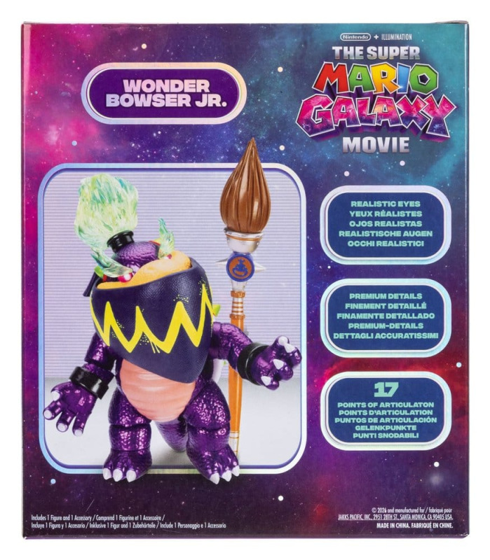 The Super Mario Galaxy Movie Action Figure Wonder Bowser Jr. 13 cm 5