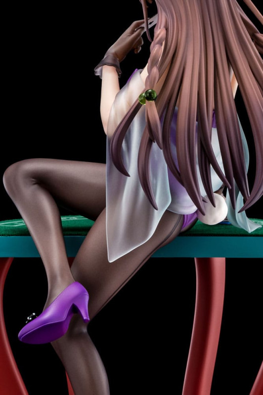 The Demon Sword Master of Excalibur Academy Statue 1/6 Elfine Phillet wearing flower's purple bunny 8