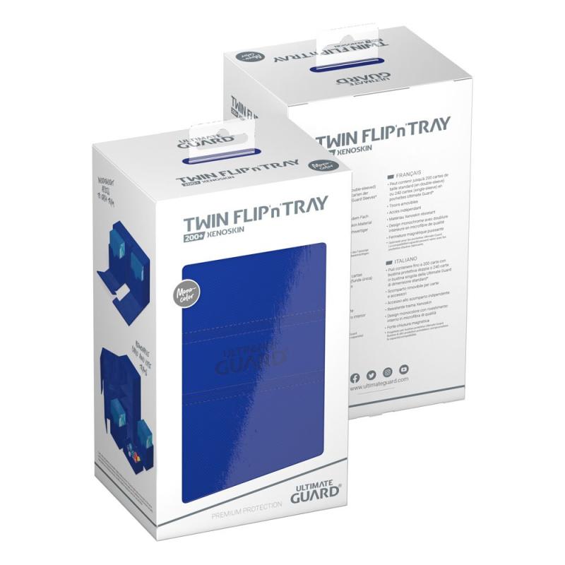 Ultimate Guard Twin Flip`n`Tray 200+ XenoSkin Monocolor Blue
