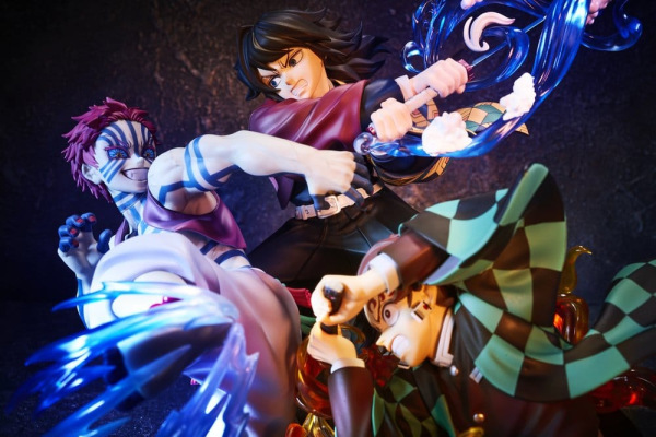 Demon Slayer: Kimetsu no Yaiba PVC Figure Tanjiro Kamado & Giyu Tomioka & Akaza 13 cm 2