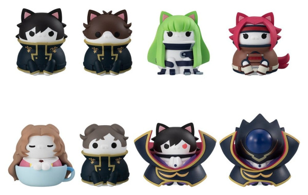 Code Geass: Lelouch of the Rebellion Mega Cat Project Mini Figures Code Genyass 3 cm Blind Box Assor